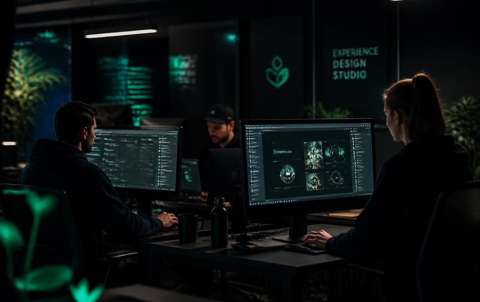 Equipe da Klauss desenvolvendo interfaces digitais